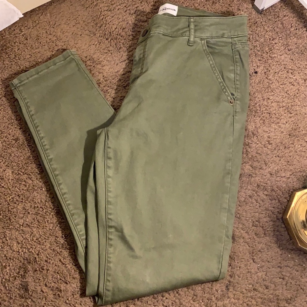 Ashley Mason Jeans - Size: 15 - Juniors Jeans - Army Green